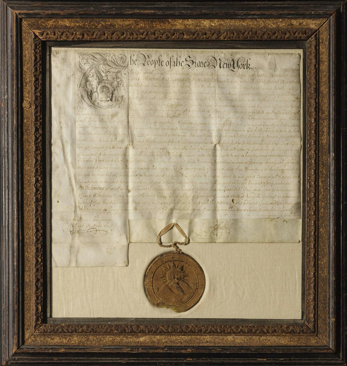1958.1796 A Document, B Frame, view 1, raking light