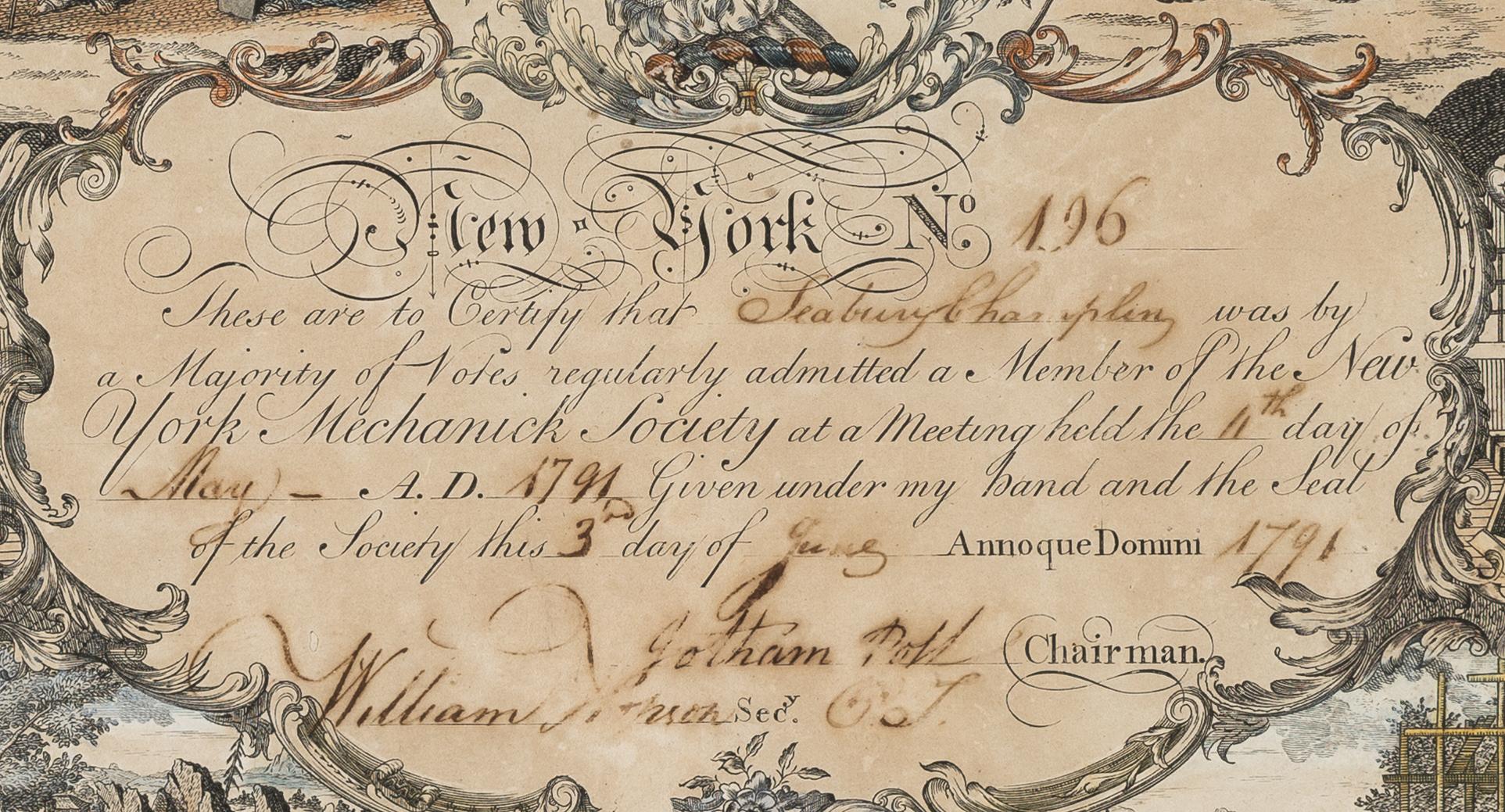 1958.1797 A Certificate, detail 1