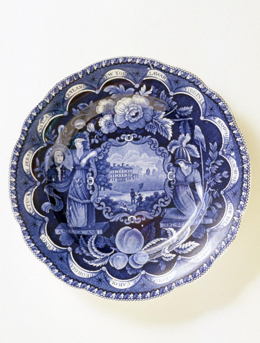 1958.1825 Clews pearlware plate