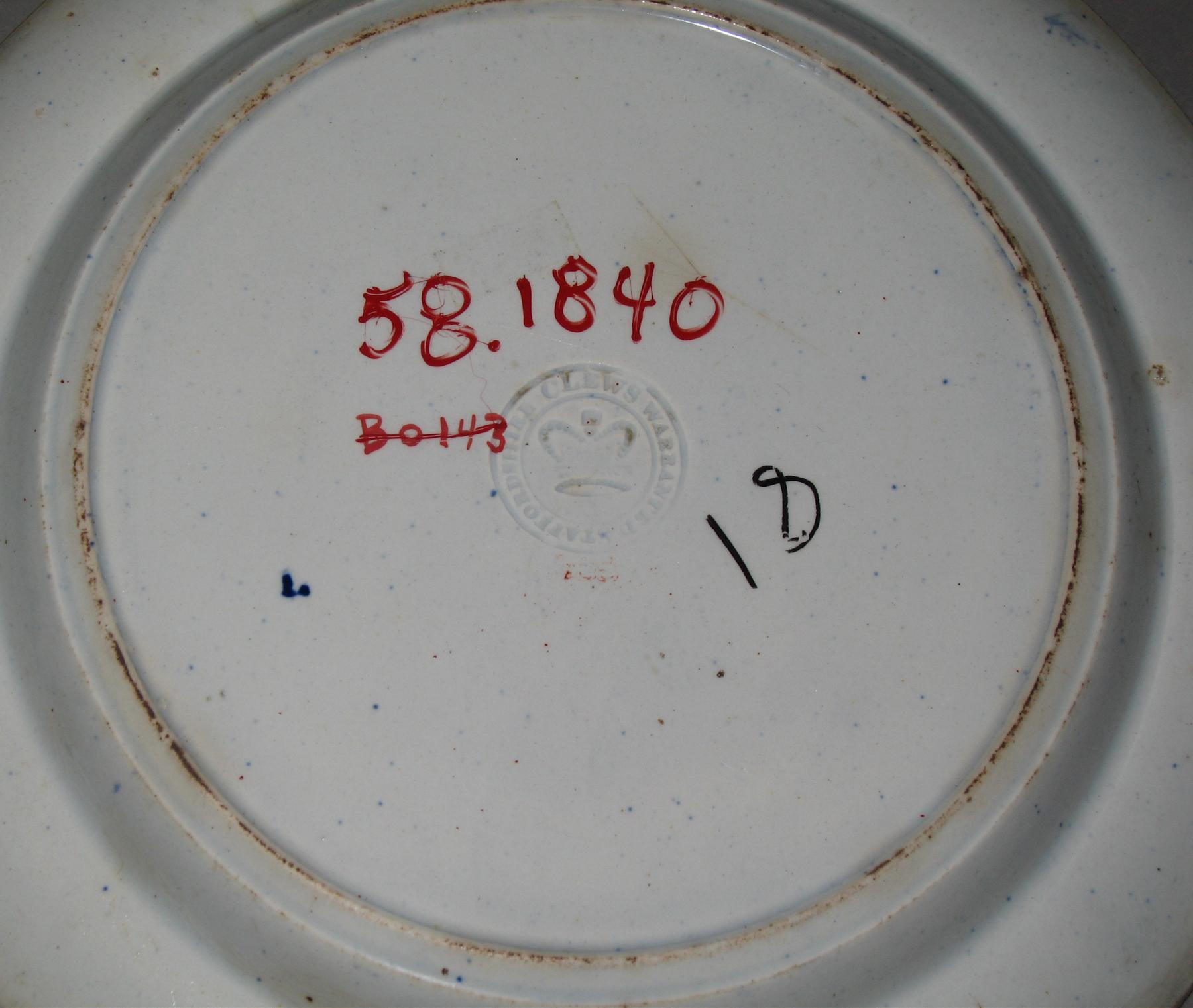 1958.1840 Plate (mark)