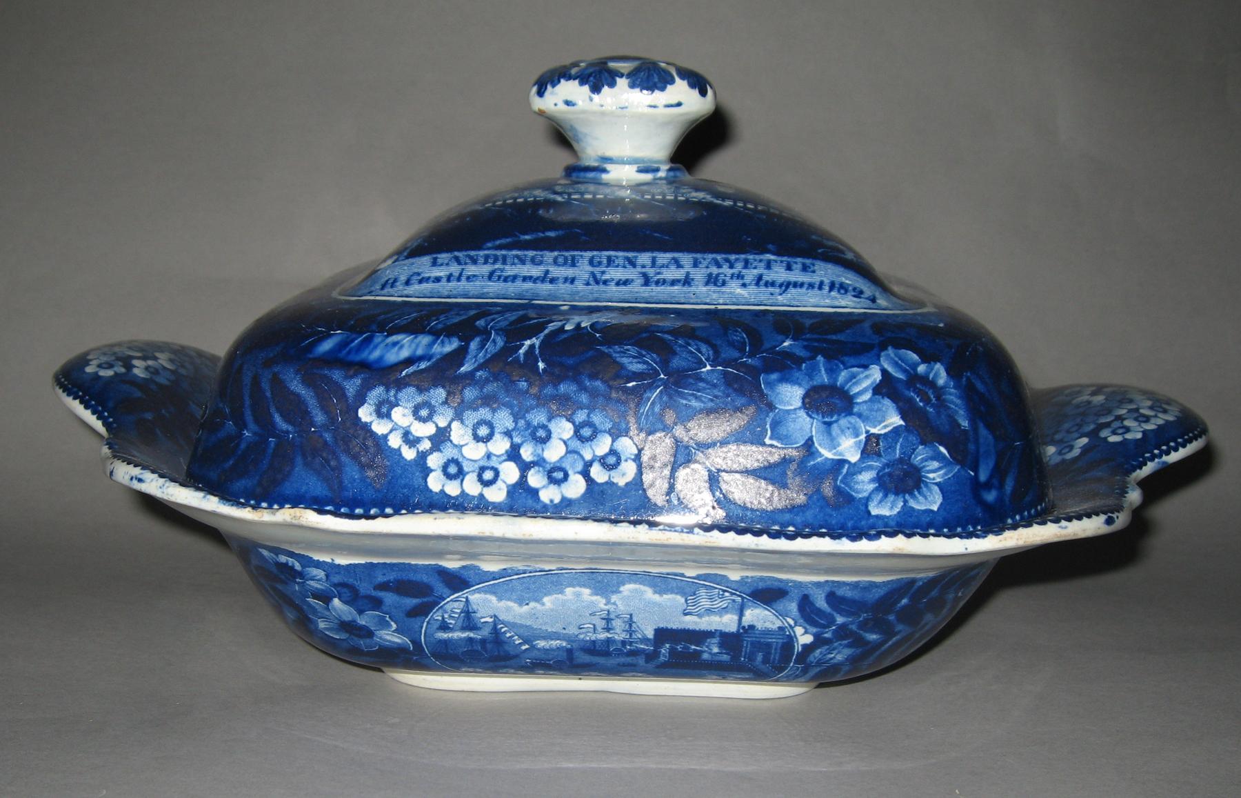 1958.1852 A, B Vegetable dish and cover