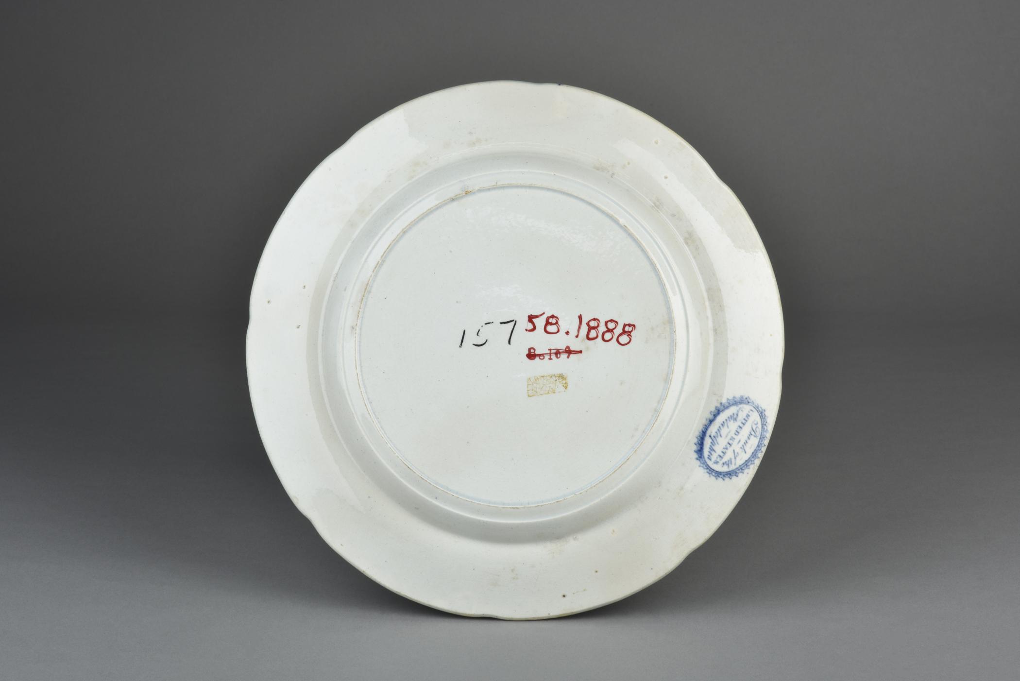 1958.1888 Plate, view 2, reverse