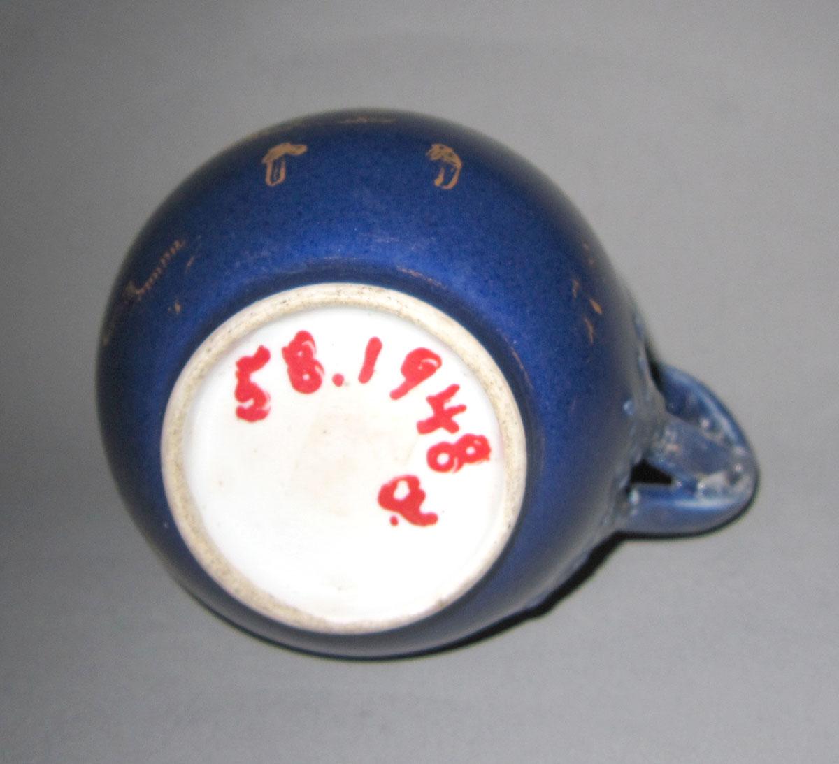 1958.1948 A,B Porcelain cream jug underside