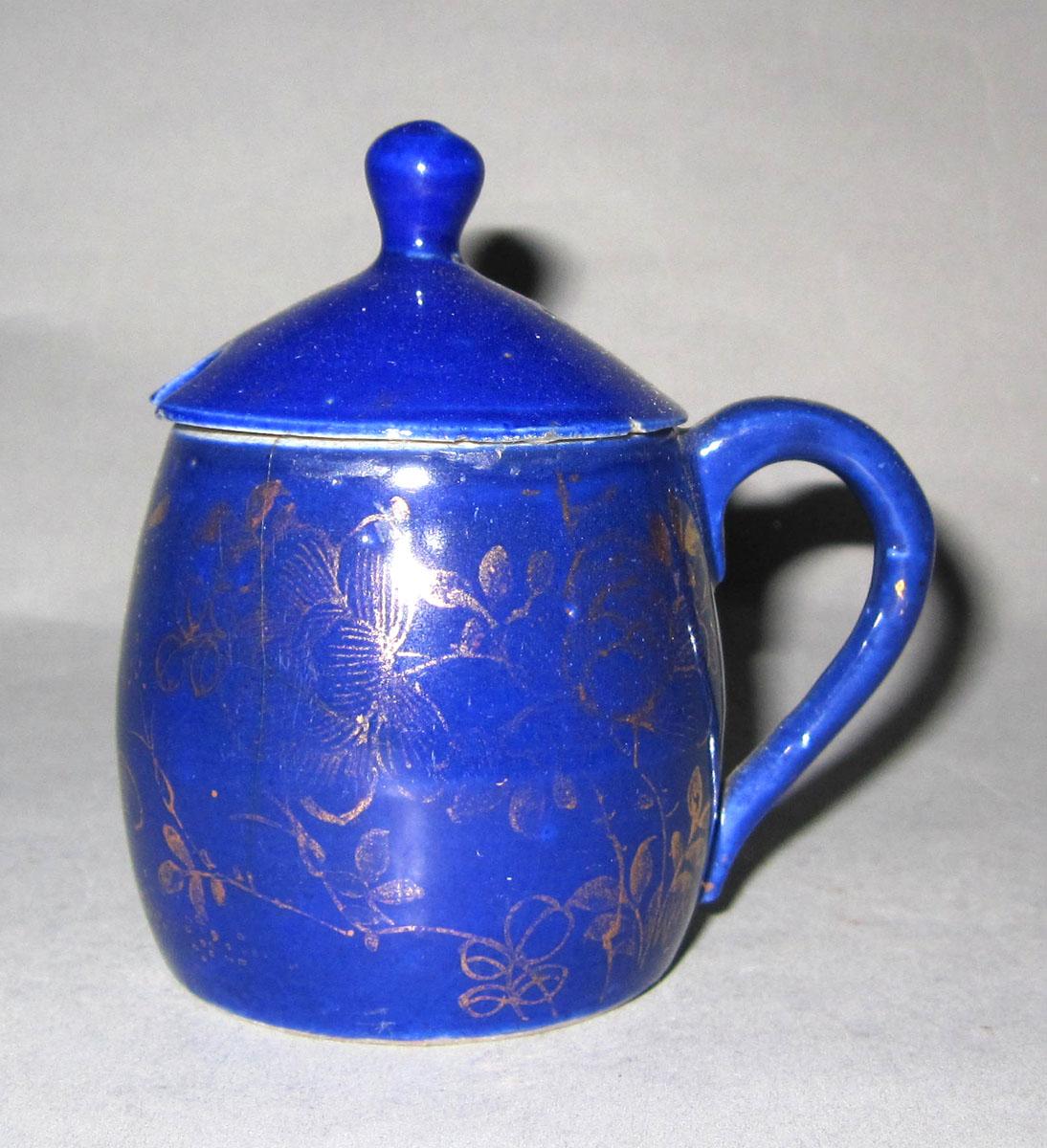 1958.1949 A,B Porcelain mustard pot