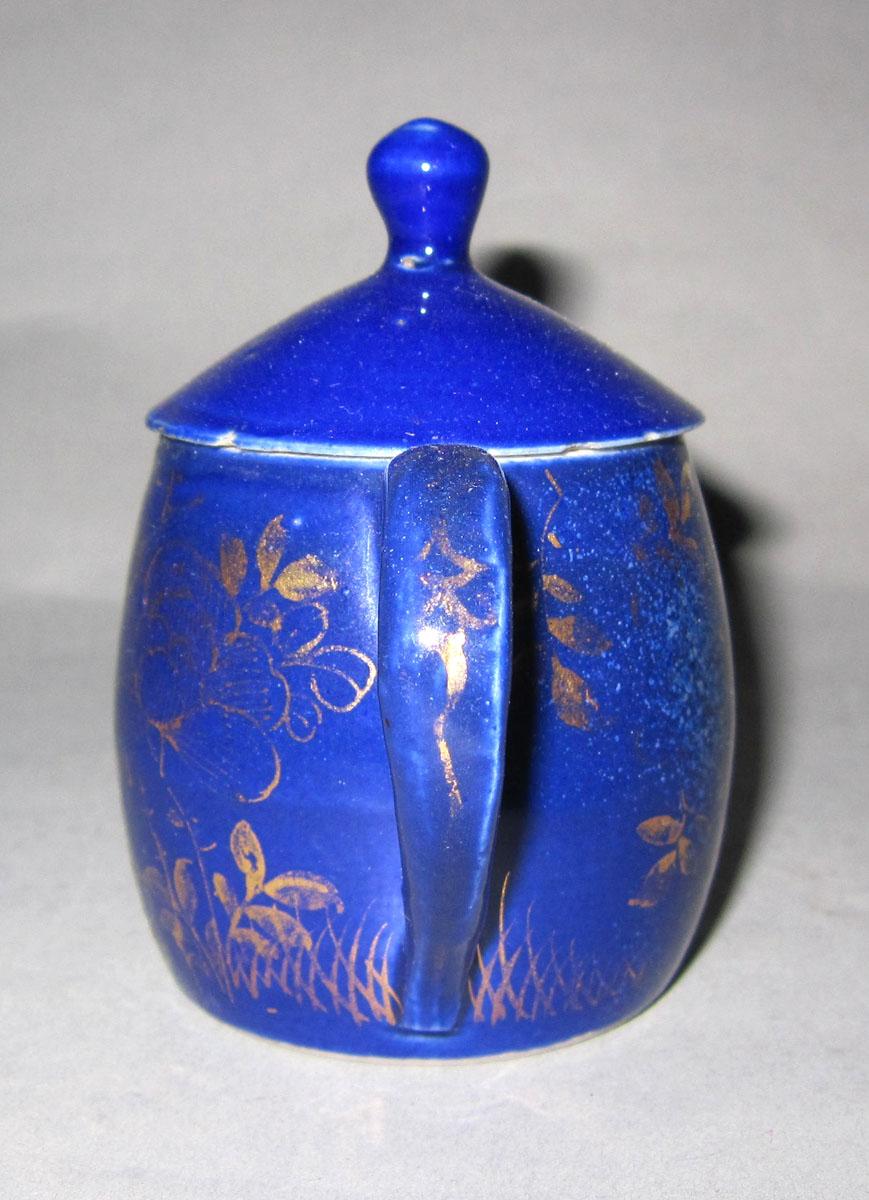 1958.1949 A,B Porcelain mustard pot handle