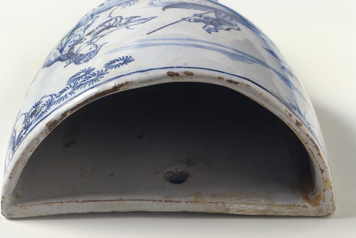 1958.1955.001 Flower Container, Wall Pocket, Top Detail