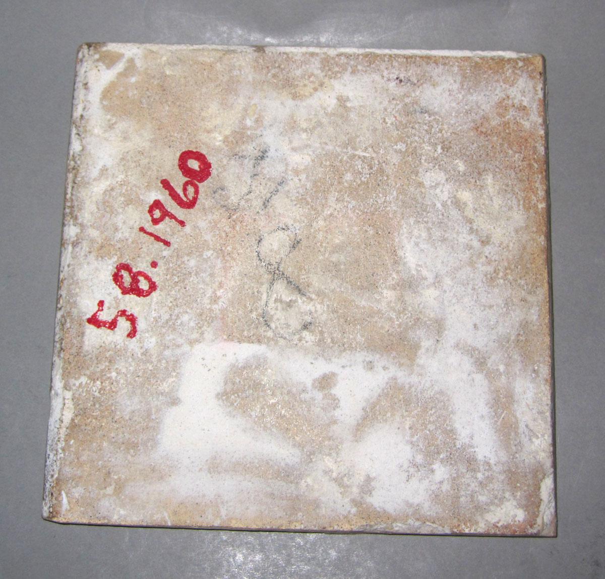 1958.1960 Delft tile underside