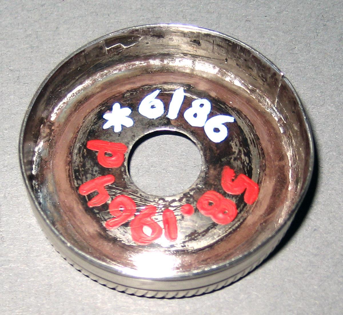 1958.1964 D Silver Standish ink well lid underside