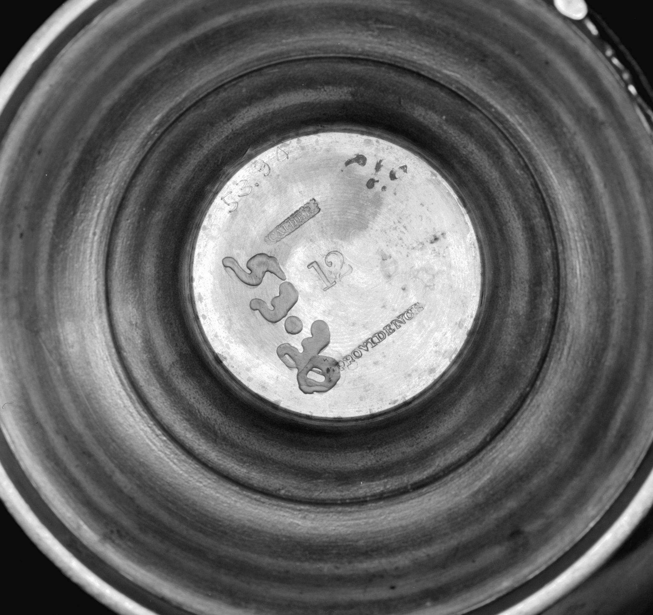 1953.0030 Britannia teapot (marks)