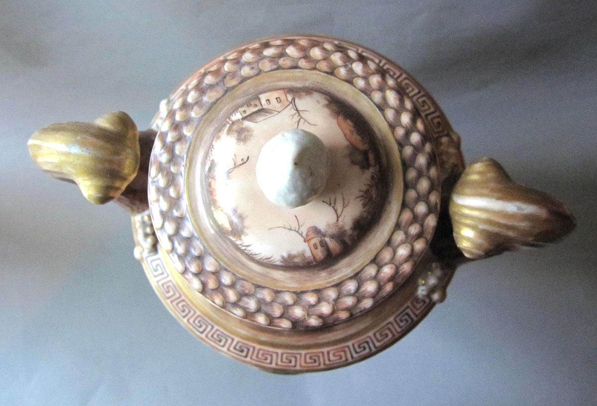 1958.2083 A,B Porcelain urn top