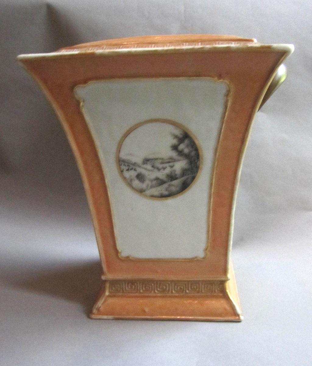 1958.2084.001 A,B Porcelain flower container