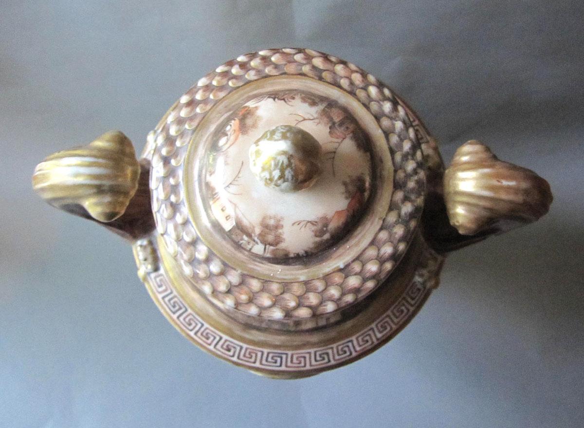 1958.2087 A,B Porcelain urn top