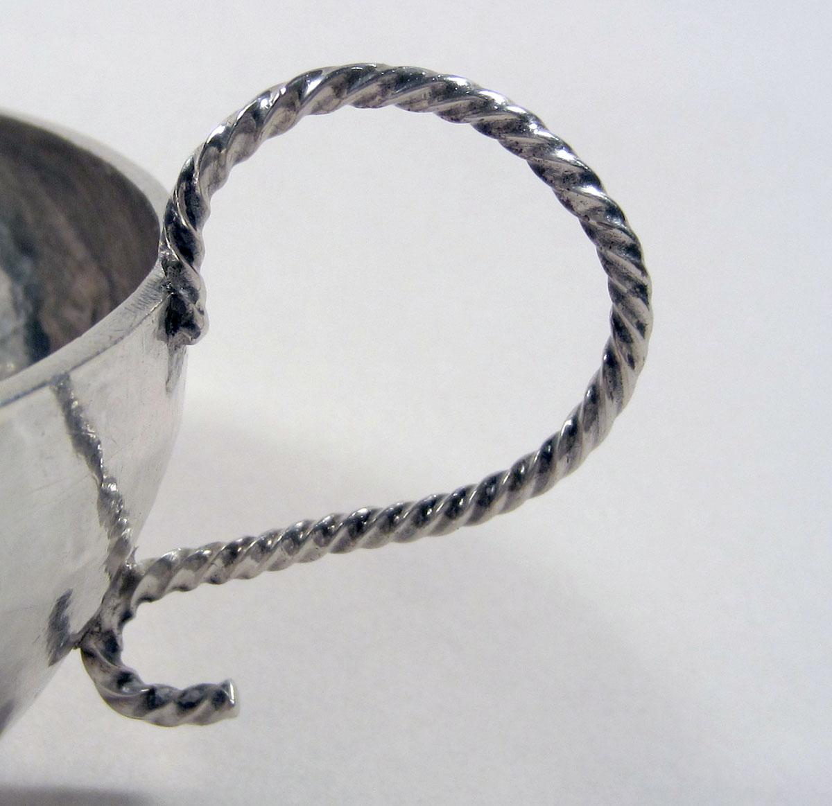 1958.2102 Silver Bowl detail handle