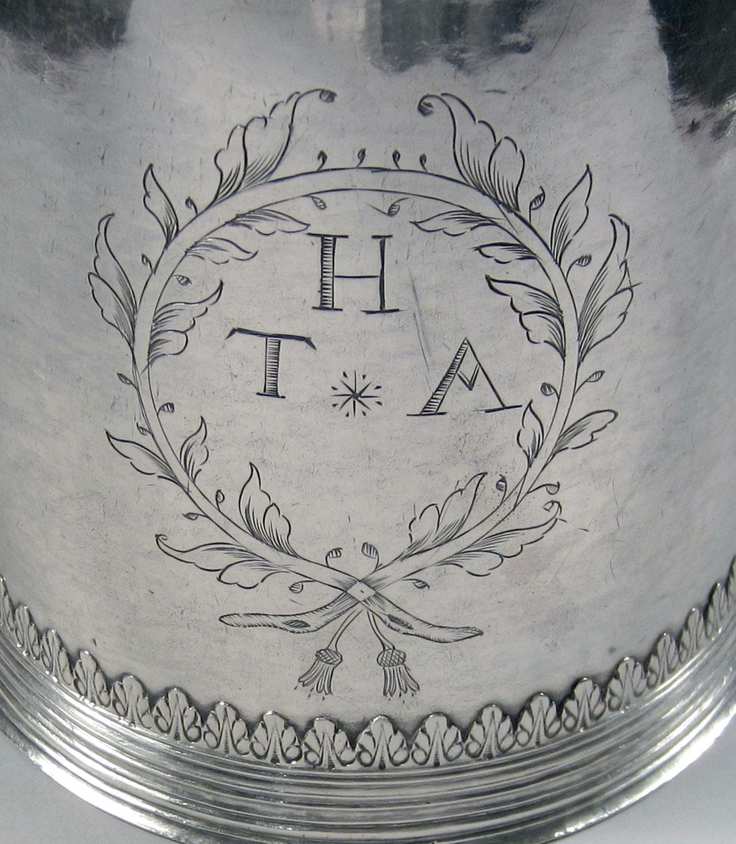 1958.2103 Silver Tankard engraving
