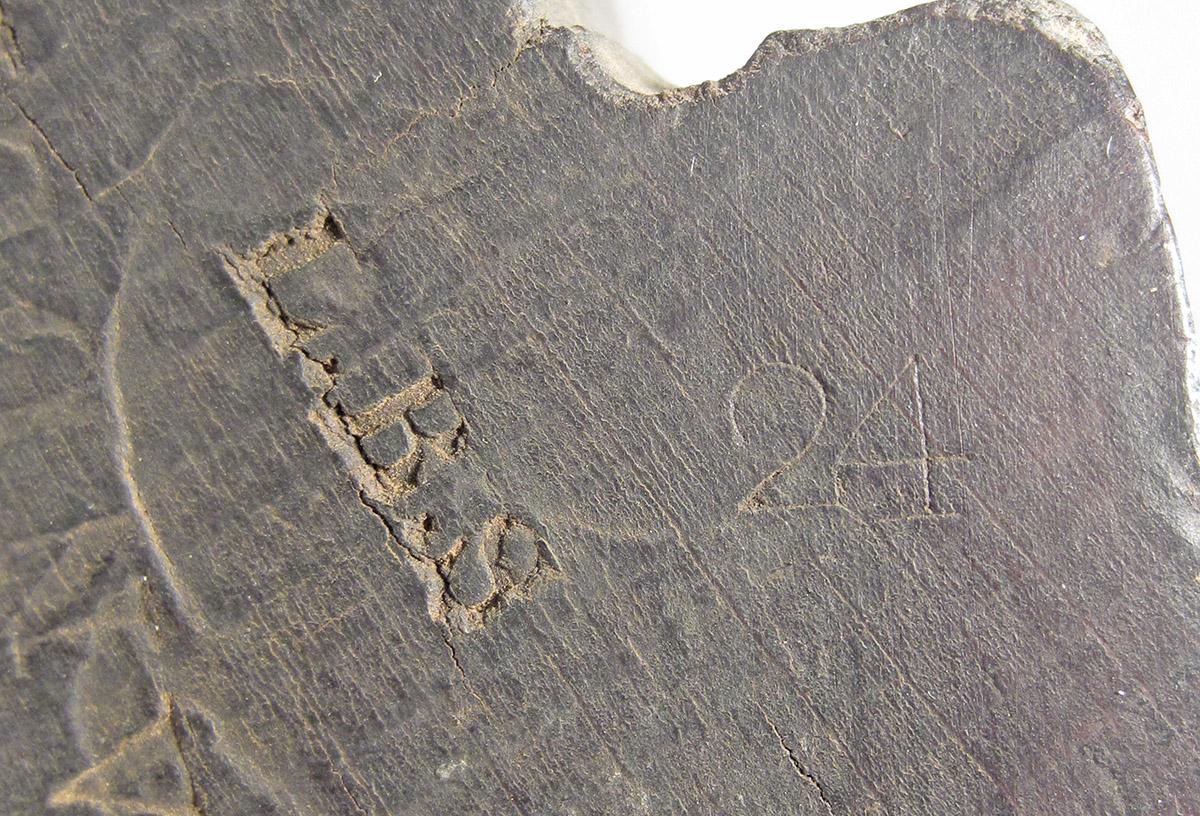 2006.0035.010, Plane, heel mark 2