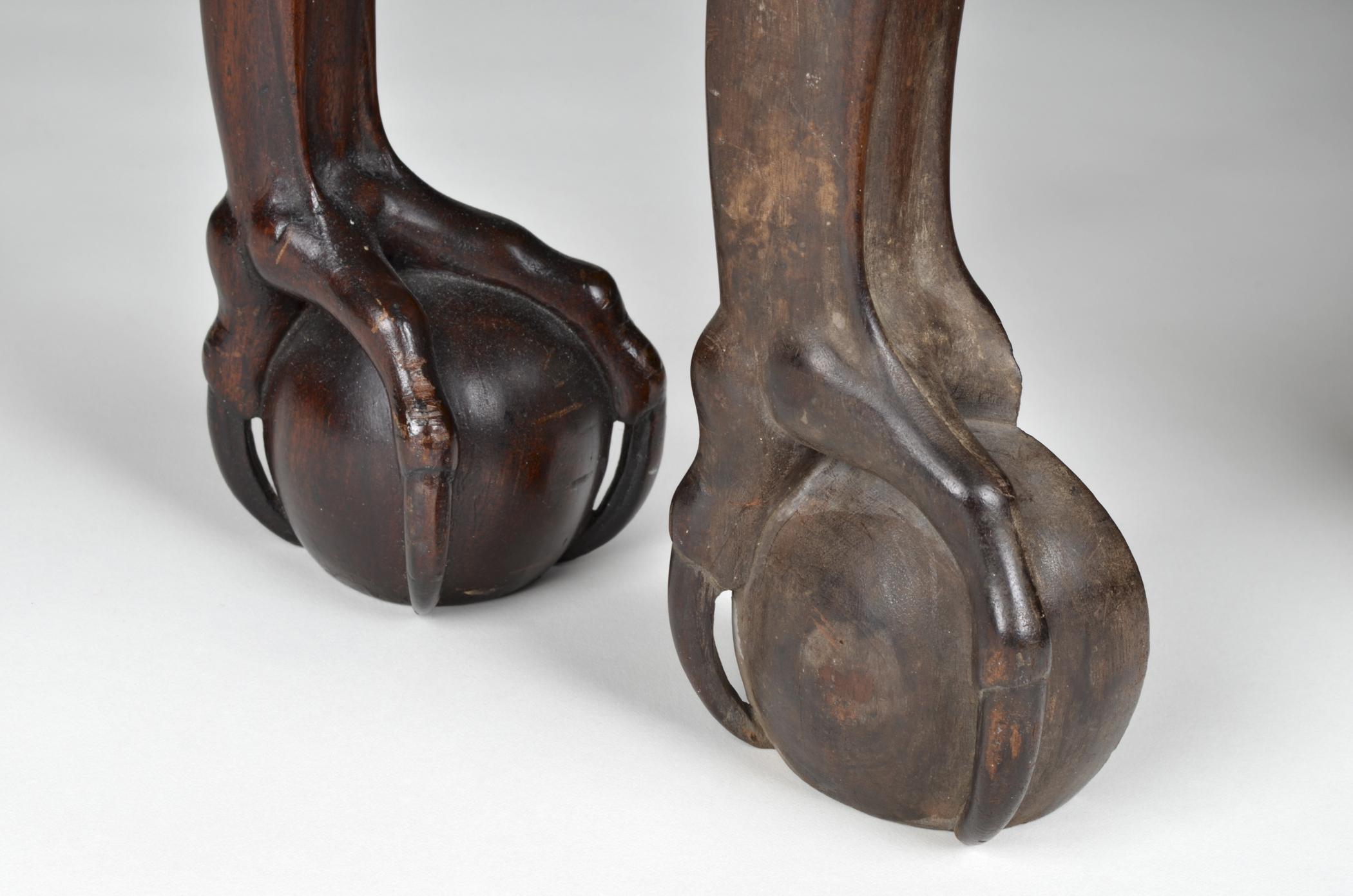 1958.2148 Table, 2012.0009.002 Leg, detail 2