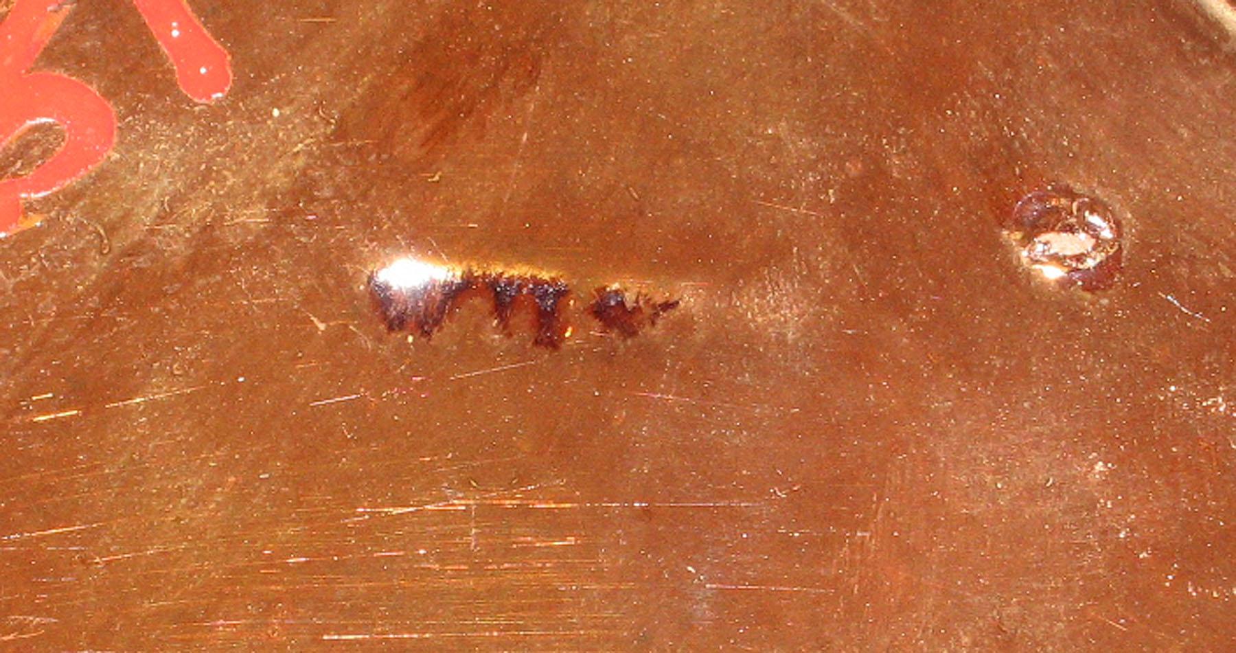 1958.2151 Wilson lusterware dish (detail)