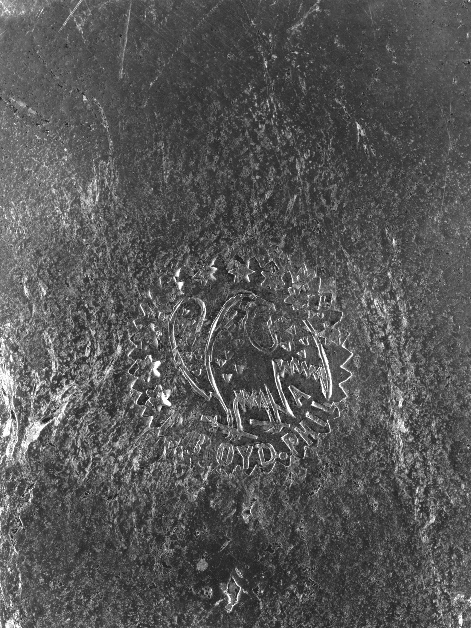 1953.0037.001 Pewter plate (mark)