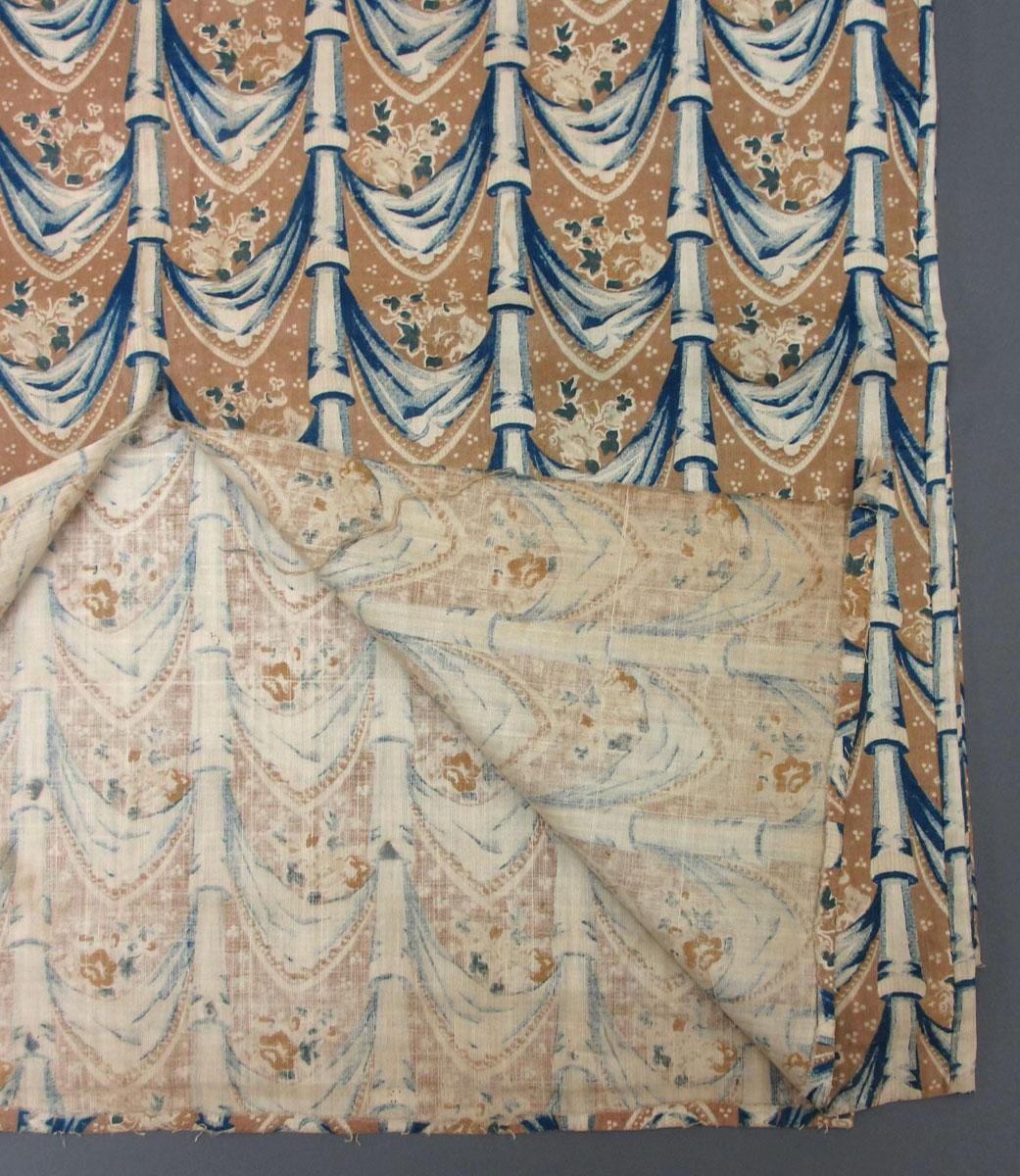 2006.0021.002 Textile, printed partial folded corner