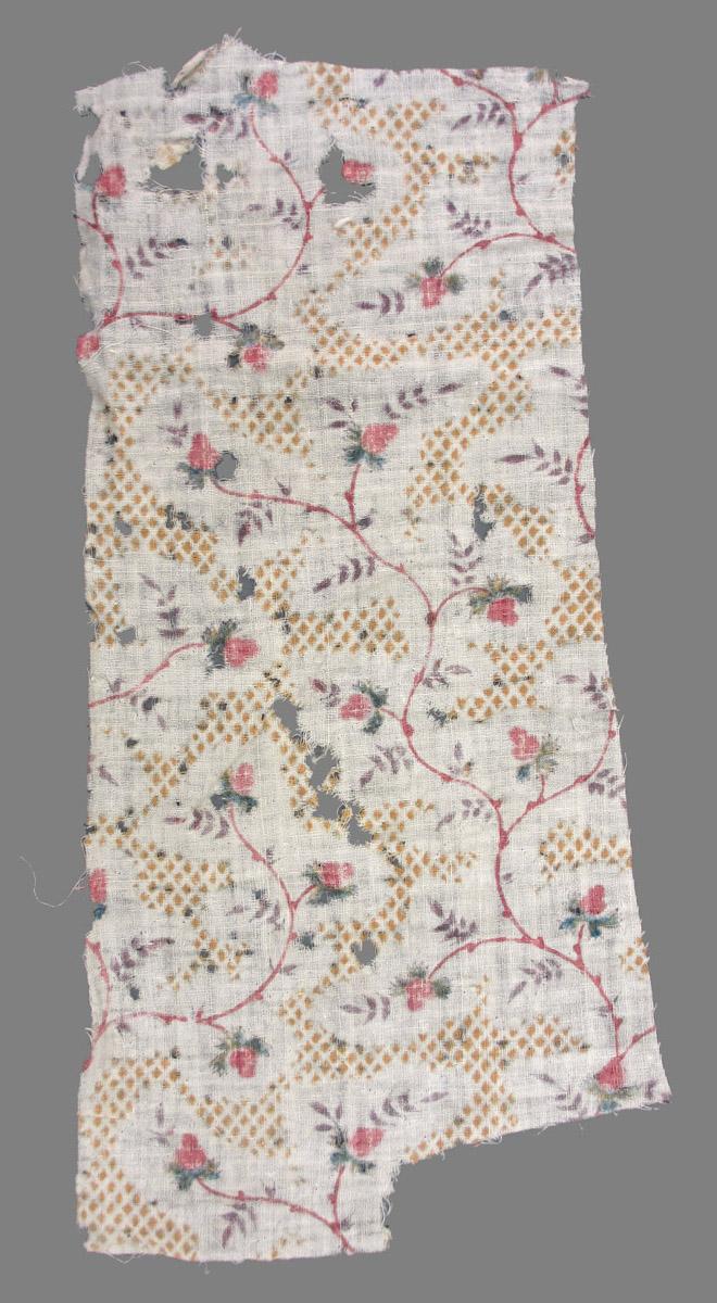 2006.0025.012 A textile, printed reverse