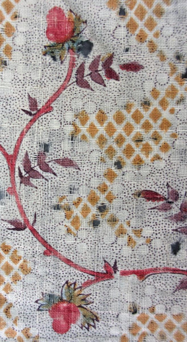2006.0025.012 A textile, printed detail 1