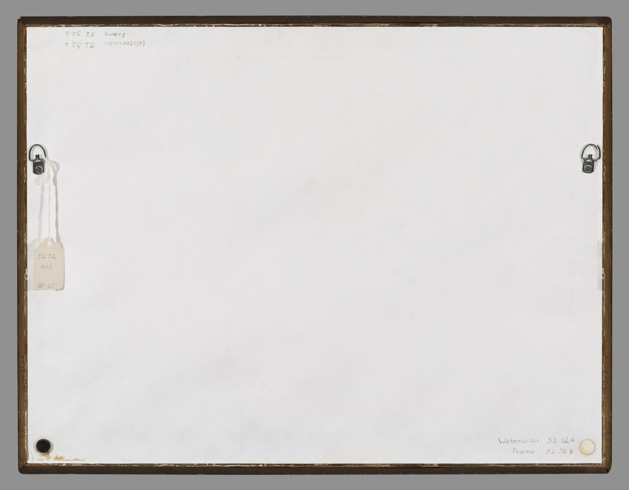 1952.0032 B Frame, view 1, reverse