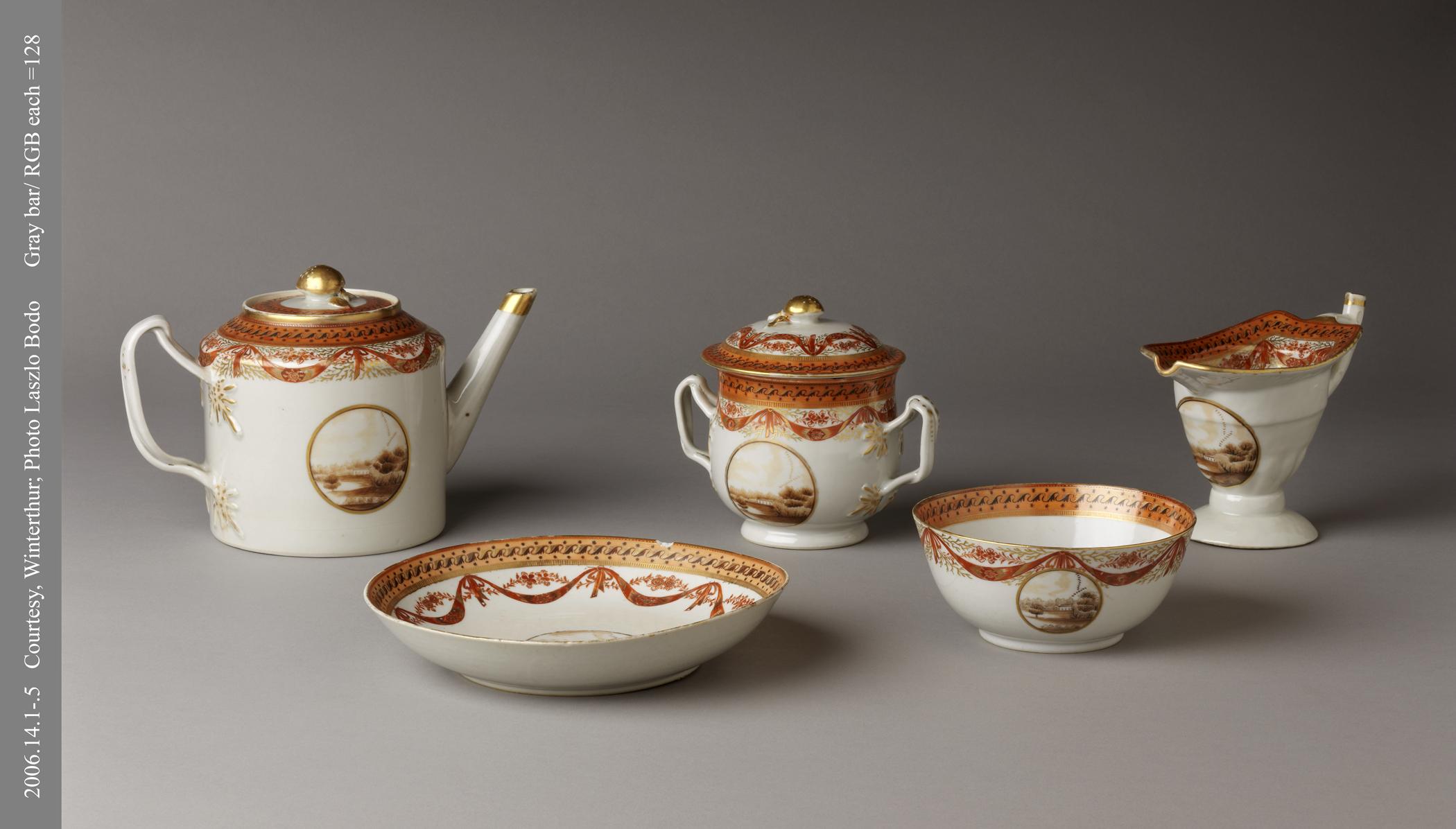 2006.0014.001-.005 Tea set