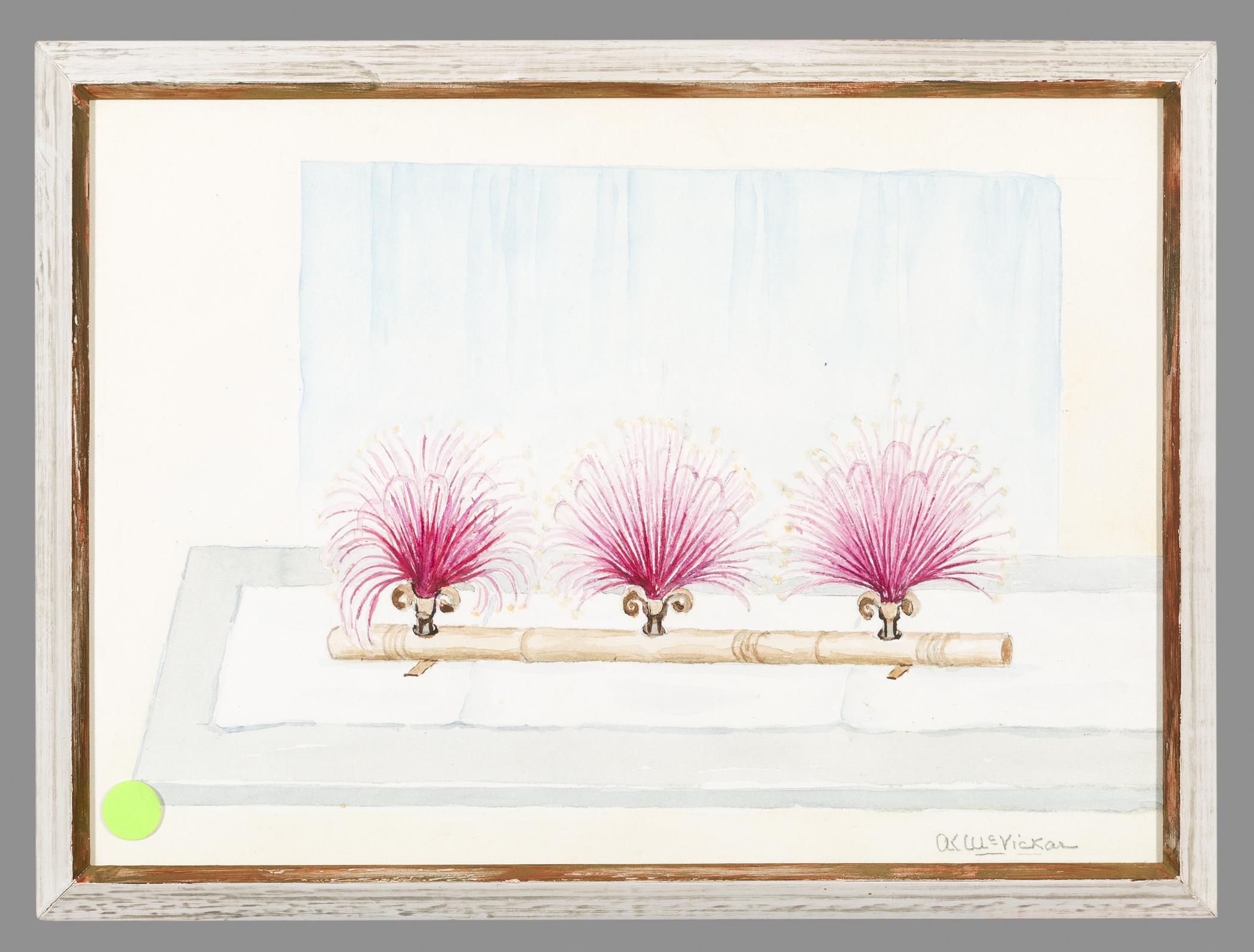 1969.1789 A Watercolor, B Frame, view 1