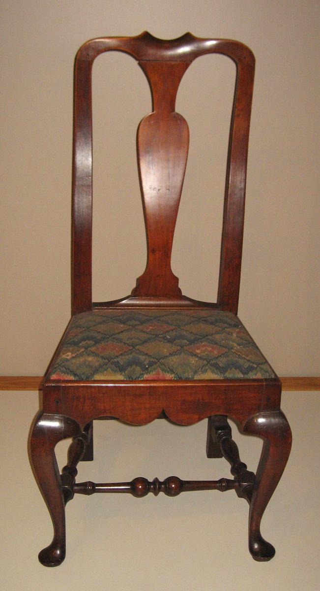1958.2220 Chair, side chair with unnumbered slip seat view 2