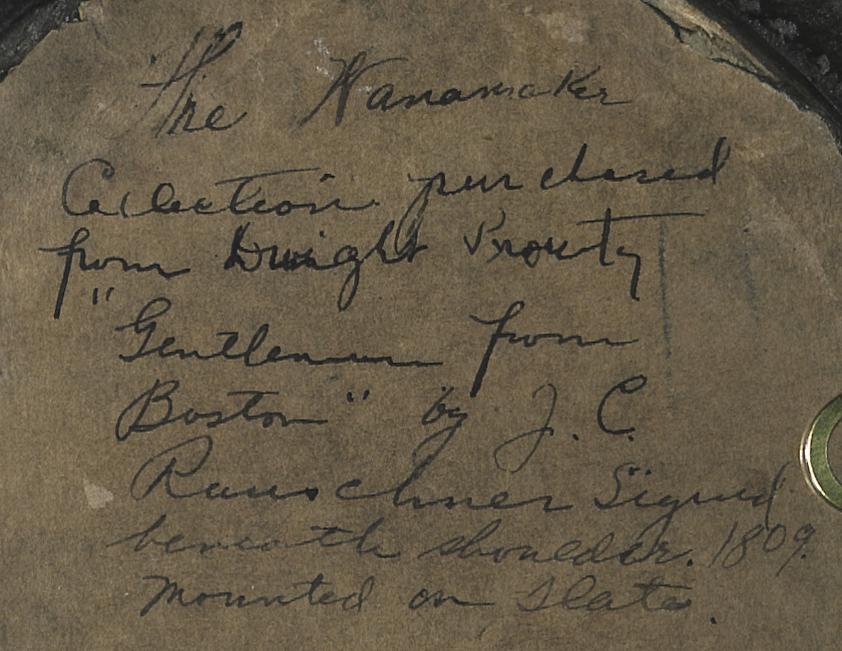 1969.0769 B Frame, reverse, detail 1