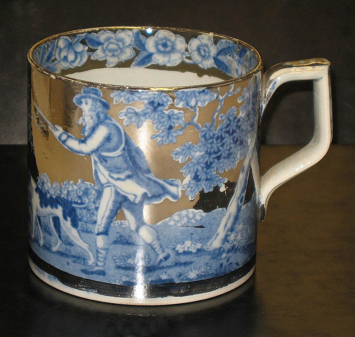 2006.0039.002 Silver lusterware mug