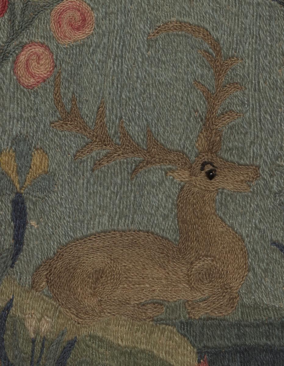 1958.2227 A Needlework Picture, Detail