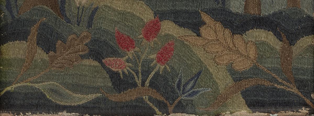 1958.2227 A Needlework Picture, Detail 6