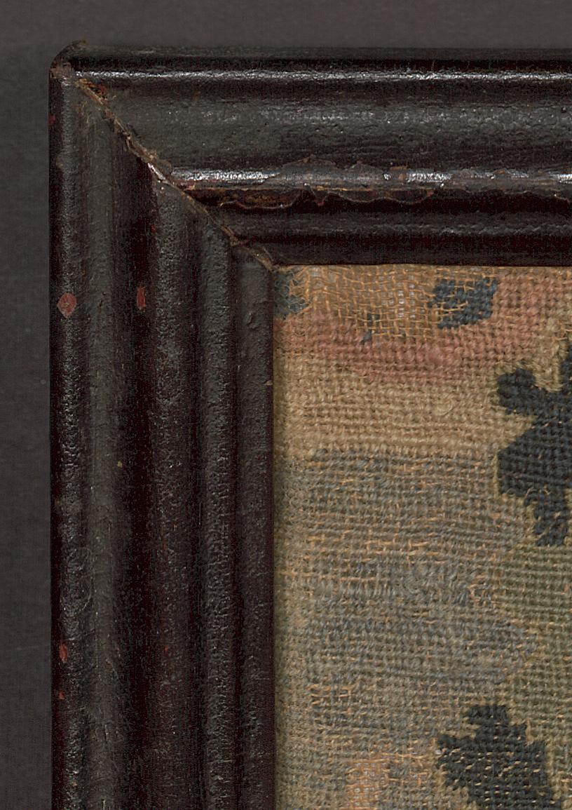 1958.2228 A, B Canvaswork Picture and Frame, Detail