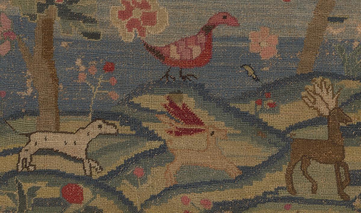 1958.2228 A Canvaswork Picture, Detail