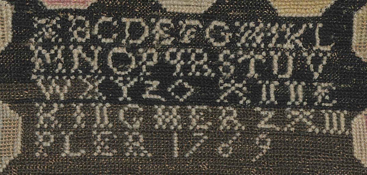 1958.2229 A Sampler, Detail