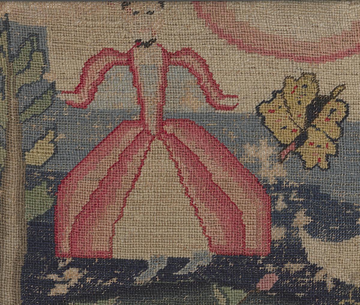 1958.2230 A Needlework Picture, Detail