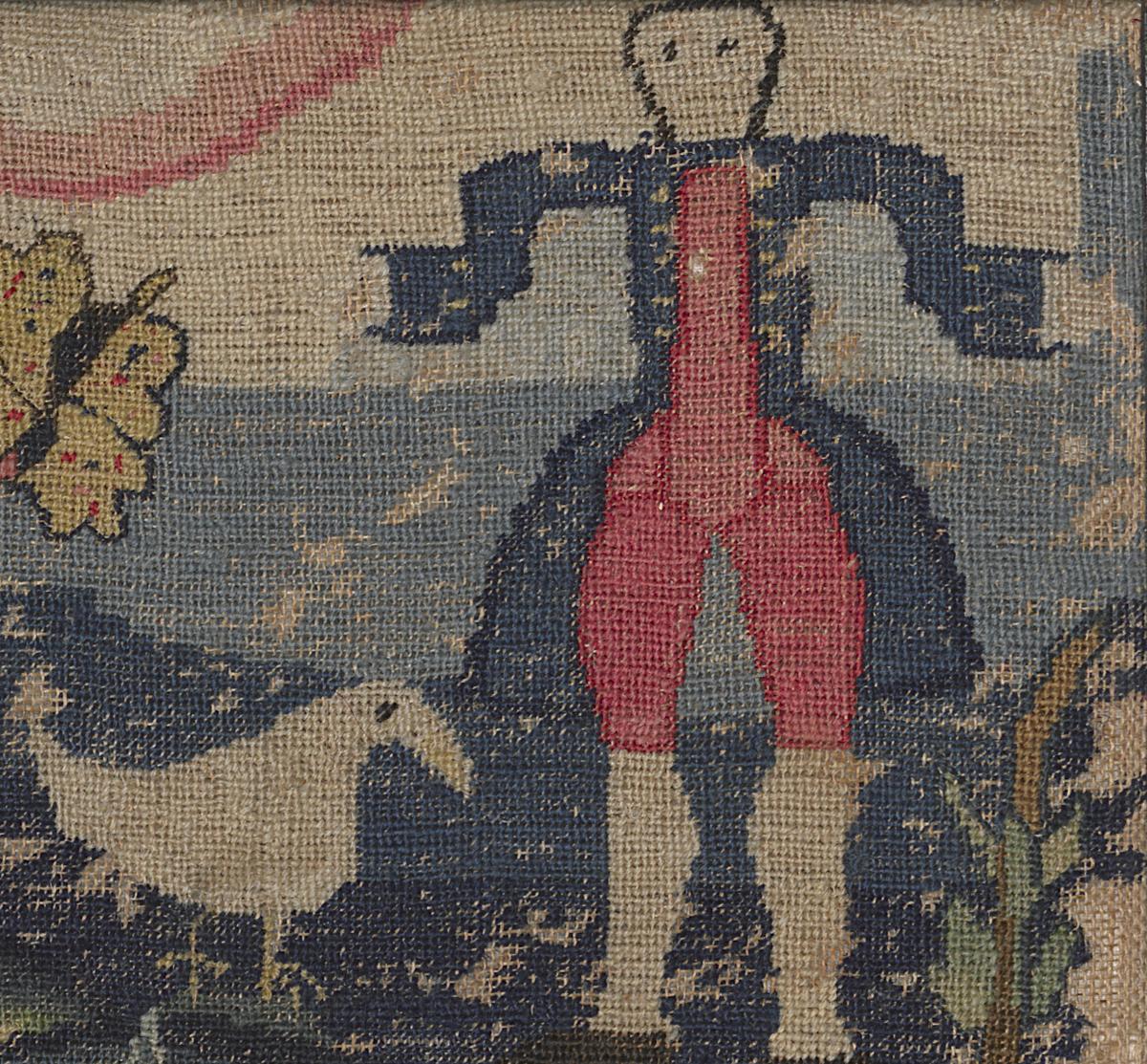 1958.2230 A Needlework Picture, Detail 2