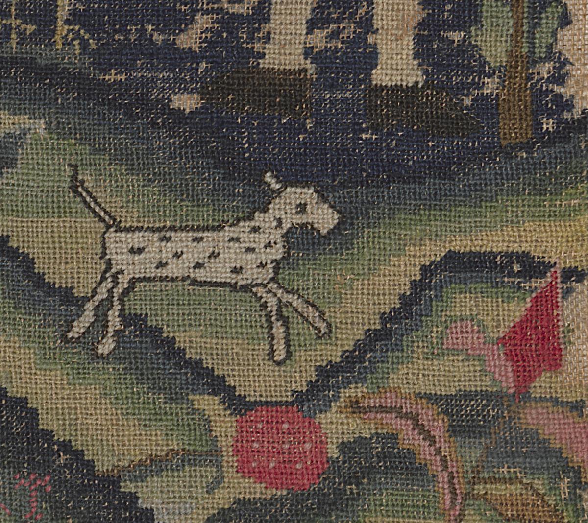 1958.2230 A Needlework Picture, Detail 4
