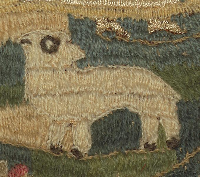 1958.2231 A Needlework Picture, Detail 12