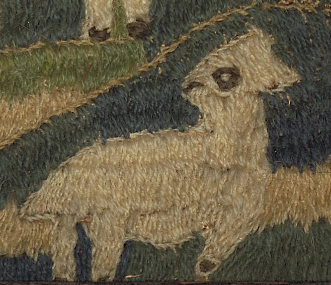 1958.2231 A Needlework Picture, Detail 13