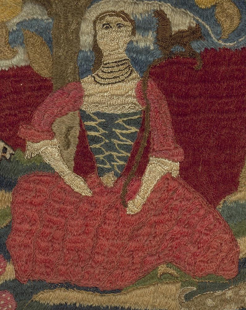 1958.2231 A Needlework Picture, Detail