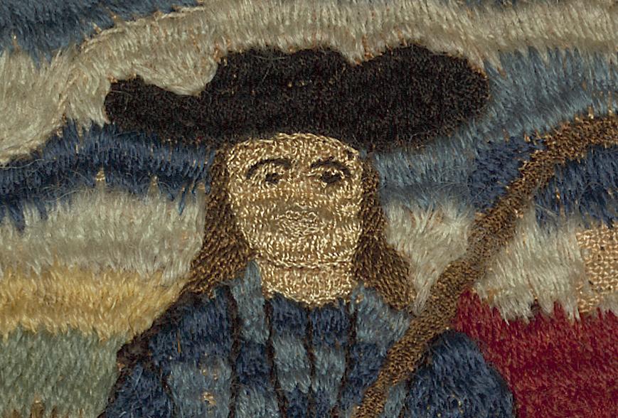 1958.2231 A Needlework Picture, Detail 8
