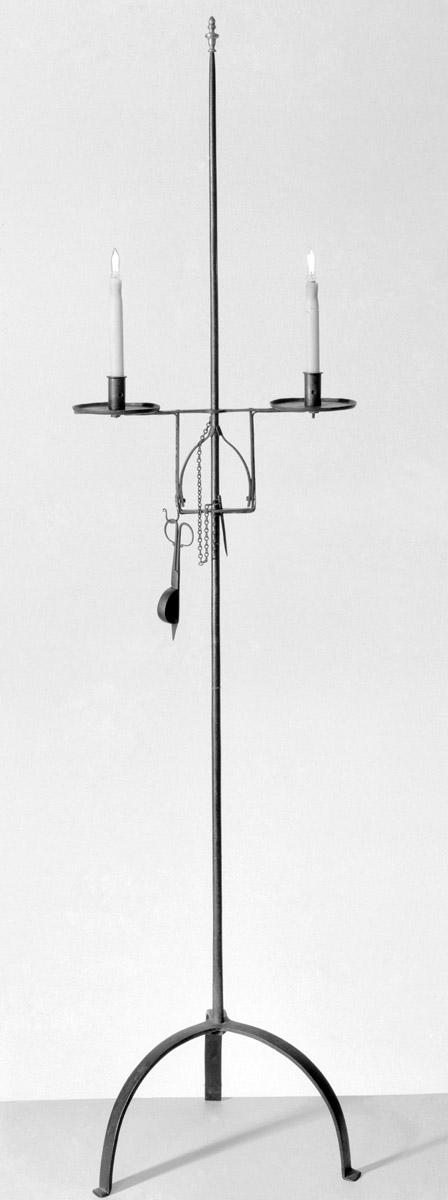 1958.2239, .2240 Candlestand and snuffer