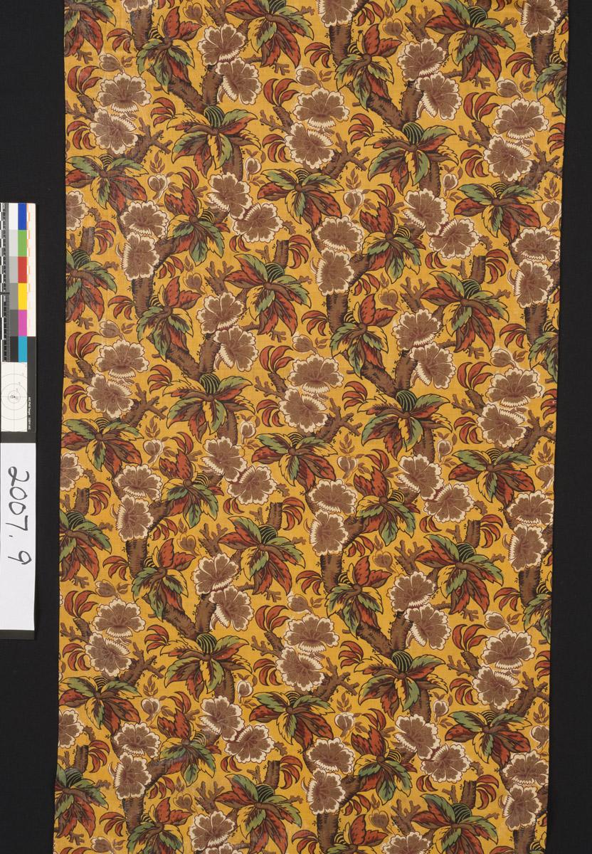 2007.0009 Textile, printed, detail 2
