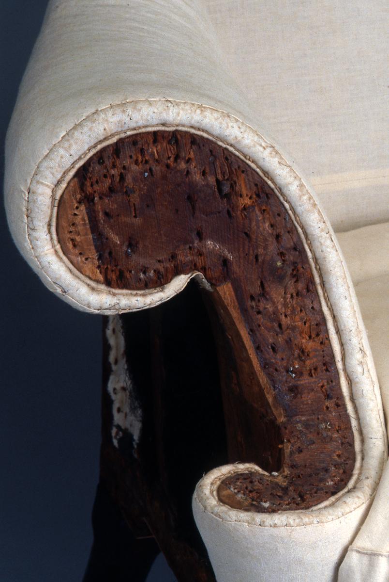 1958.2253 Chair, Easy chair (detail)