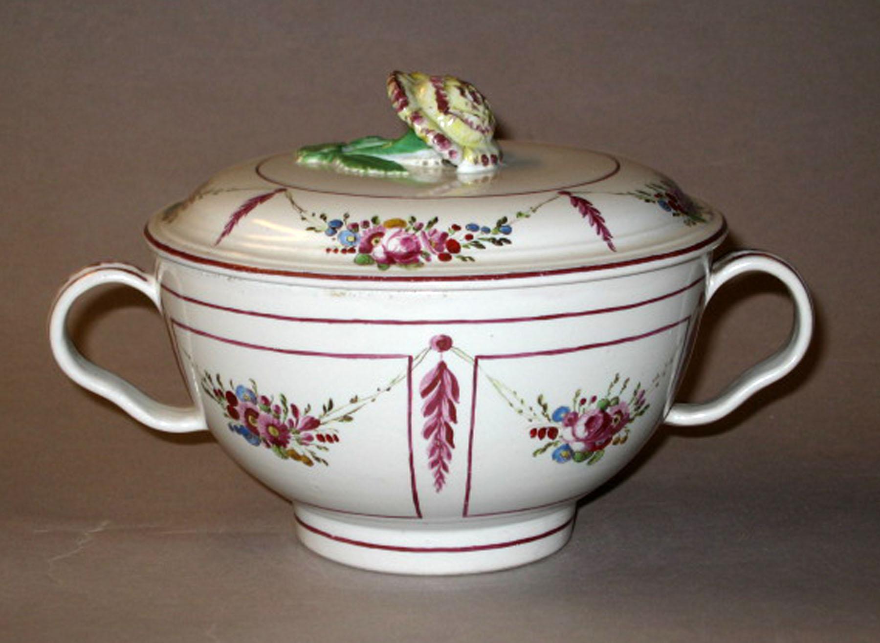 1996.0004 A, B Soup bowl and cover