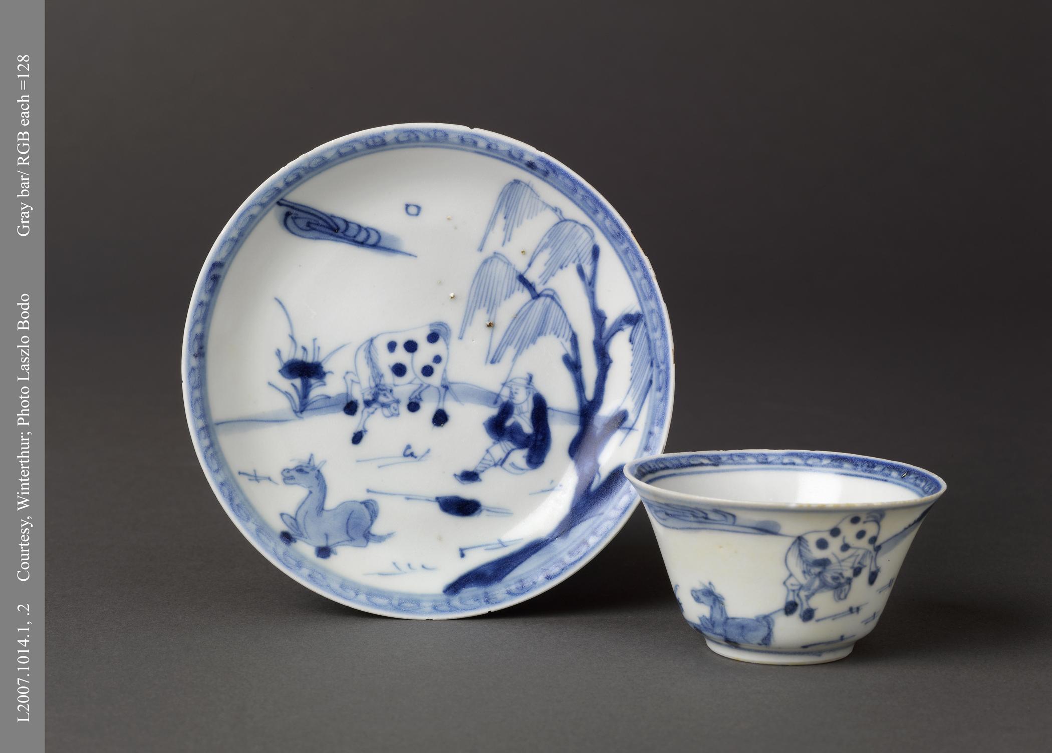 2007.0003 A, B Teabowl and saucer