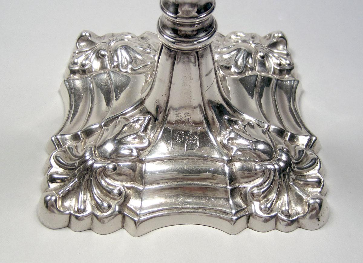 1958.2272 A Silver Candlestick detail base