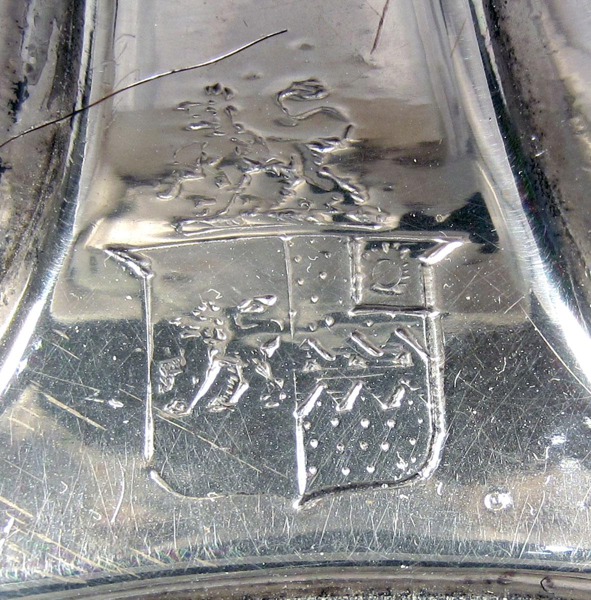 1958.2272 A Silver Candlestick engraved decoration